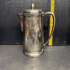 Illinois Central Railroad Silver Soldered 54oz Coffee Pot 1941 Railroad Dining picture