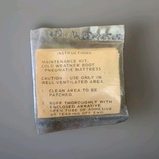 Vtg. Military Cold Weather Boot Pneumatic Mattress Maintenance Kit Vietnam Era picture