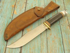 VINTAGE WESTERN BOULDER COLO USA L36 CLIP HUNTING BOWIE SHEATH KNIFE SET KNIVES picture