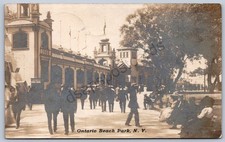 K32/ Rochester New York RPPC Postcard c1910 Ontario Beach Park Dance Hall 659 picture
