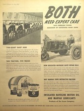 Texaco Farm Oil Old Forge Dairy Spring Grove PA Ayrshires Vintage Print Ad 1940 picture