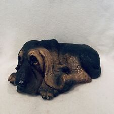 Vintage 1984 Classic Critters Bloodhound Dog Statue Laying Down UDC picture