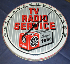 Vintage GE GENERAL ELECTRIC Thermometer TV RADIO SERVICE Tubes Sales Promo ~ NOS picture