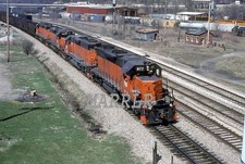 RR Photo-BESSEMER & LAKE ERIE B&LE 877 SD38-2 Action at Butler Pa  4/8/1996 picture