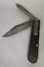 Boker 493 Tree Brand Barlow Two Blade Folding Pocket Knife Vintage picture