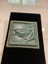 Vintage HAMMOND BAY Art Studio Ceramic Bird Tile County/Cabin picture