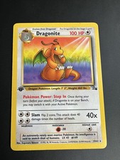 Wizards of the Coast Pokémon TCG 1st Edition Dragonite 19/62 Fossil Rare 1999 picture