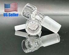 1x 14mm Clear Glass SNOWFLAKE SCREEN Slide BOWL Male for Glass Water Pipe Bong picture
