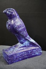 Horus in Blue Lapis: A Majestic Tribute to Ancient Egypt's Sky God picture