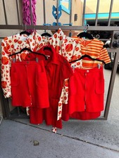 Vintage 1970s Continental Airlines Stewardess Uniform Lot 11 Pieces Rare picture