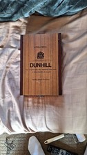 DUNHILL Wooden Box Antique Style Storage Box with Mirror Used picture