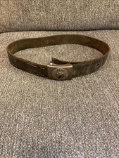 WW2 german original leather belt and buckle WW2 picture