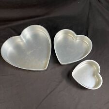 Set of 3 Wilton Heart Shaped Cake Pans picture