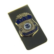 Novelty Collectable US ICE Special Agent Mini Badge Money Clip picture