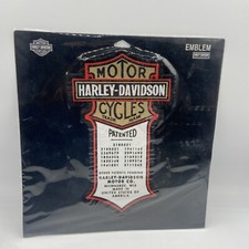 Harley Davidson HD Motorcycles Patented Logo Large 9” Authentic Vest Patch New picture