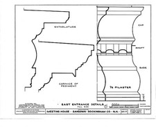 Photo:Sandown New Hampshire Meeting House 1930s HABS East Entrance Details picture