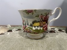 Royal Albert Country Scenes Cup Rose Cottage Bone China England picture