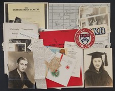 1942 vintage UNIVERSITY of PENNSYLVANIA lot PHOTOS PAPER bayside ny Carol JOHN picture