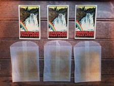 #1 Vtg Snoqualmie Falls Lodge WASHINGTON Original TRAVEL DECAL Souvenir Luggage picture