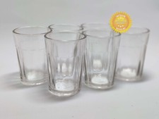 6 pcs Faceted Old USSR Glass Granenny 50-60' years Stakan Soviet Tea Vodka 180ml picture