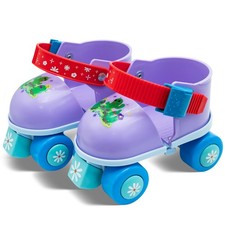 WELLWON Kids Adjustable Quad-Style 4 Wheel Roller Skates for Toddler Indoor picture