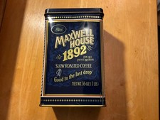 Vintage Maxwell House 1892 Metal Tin 100 Year Anniversary 16 oz Collectable picture