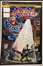 Captain Confederacy #2      Original Comic Art Cover ￼& CC Poster  picture
