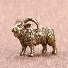 Solid Brass Goat Figurine Small Statue Home Ornament Animal Figurines Gift USA picture