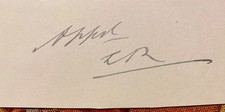 King Edward VII Signed Cut  Royalty UL Approved E.R.” picture