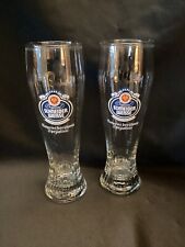 Original Two Schneider Weisse, 8”-Tall Beer Glasss  Germany Pilsner Swirled .3L picture
