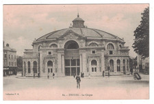 ANTIQUE 1918 LE CIRQUE CIRCUS BUILDING TROYES FRANCE POSTCARD picture