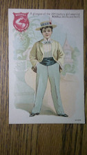trade card advertising Noxall clothes revolutionary idea Women's wear in 20th C. picture