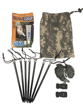 Improved Combat Shelter Repair Kit & Stakes USGI ACU picture