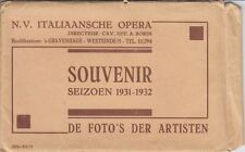 ITALY OPERA STARS 49 Vintage Pc. Italian Opera THE HAGUE Netherlands (L3817) picture