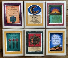 Barbara Barratt Native American Proverb Cards Set of 6 - Unused w/Envelopes picture