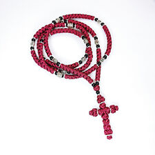 150 knots Christian Handmade Prayer Rope Komboskini with Metal and Acrylic Beads picture