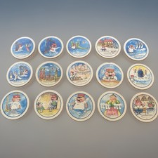 Vintage Set of 15 “ Ein Münchener Im Himmel” Beer Coasters Hofbräuhaus Munich picture