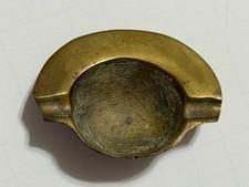Vintage Mid Century  Ashtray for Auto in Solid Brass  2.5”X 2
