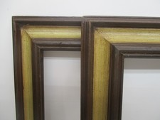 Lot Of 2 Matching Solid Wood Pic Frames Fits 11