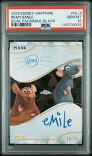 2025 Topps Chrome Disney Sapphire - Auto Remy Black (10/10) Ratatouille PSA 10 picture