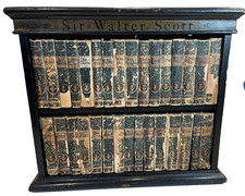 Sir Walter Scott-Handy Vol Scot Ed. Complete-31 Vol-1877-Original WoodenBookcase picture