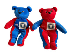 Vintage 2001 Bush Cheney Inauguration Plush Bears Set - Beverly Hills - MINT picture