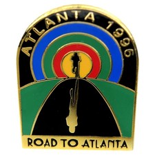 Atlanta 1996 Summer Olympic Games Running Road to Atlanta Lapel Pin picture