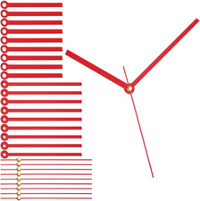 10 Sets Clock Hands, Aluminum Clock Hands Only Kit Parts Mechanism Replacement f picture