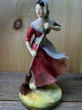 Vintage Royal Doulton Figurine Autumn HN2087 Woman with Broom picture