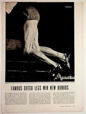 1948 Fanny Blankers-Koen Dutch Olympic Athlete Magazine Article 3-Page Lot picture