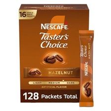 NESCAFÉ Taster's Choice, Instant Coffee Packets, 16 Count (Pack of 8), Black picture