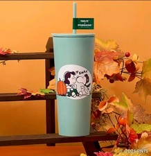 Starbucks x Peanuts Snoopy 24oz Stainless Steel Cold Cup Tumbler Limited Edition picture