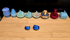 NEW Lot of 10 Mini 3D Printed Fairy Lamps Hen Nest Bee Box Animal Miniatures picture