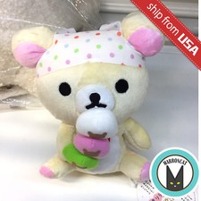 Japan San-X Rilakkuma Korilakkuma Tea House Chaya Dango Plush Relax Bear Rare picture